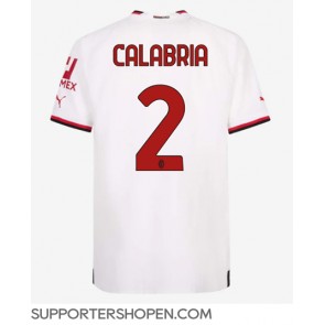 AC Milan Davide Calabria #2 Borta Matchtröja 2022-23 Kortärmad